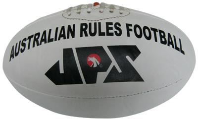 White PU Meterial Aussie Rules Football JPS-110