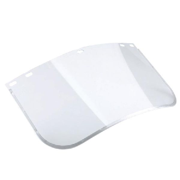 Polycarbonate Plain Face Protection Shield, Color : White