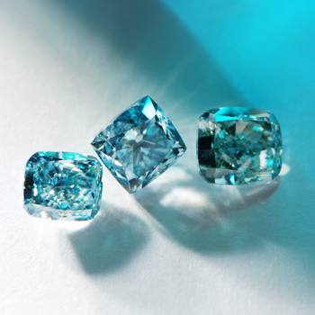 Blue diamonds