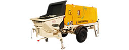 Stationary concrete pump