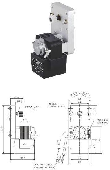 Shaded pole motors, Voltage : V - 230
