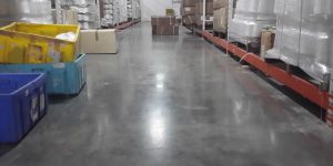 Polished concrete floor