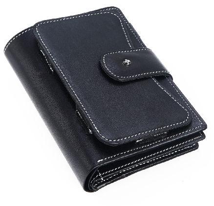 JL Collections Leather passport holder, Color : Black
