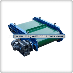 Permanent magnetic overband separator - automatic cleaning - SM