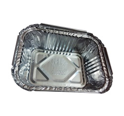 Silver Aluminium 250ml Container, For Food Packaging, Shape : Rectangular