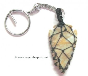 Arrowheads Wire Wraped Keyring