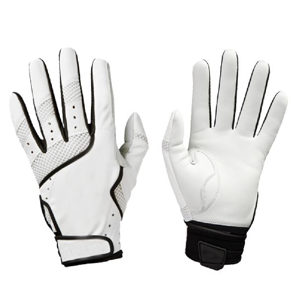 Batting Glove Combined with White Spandek