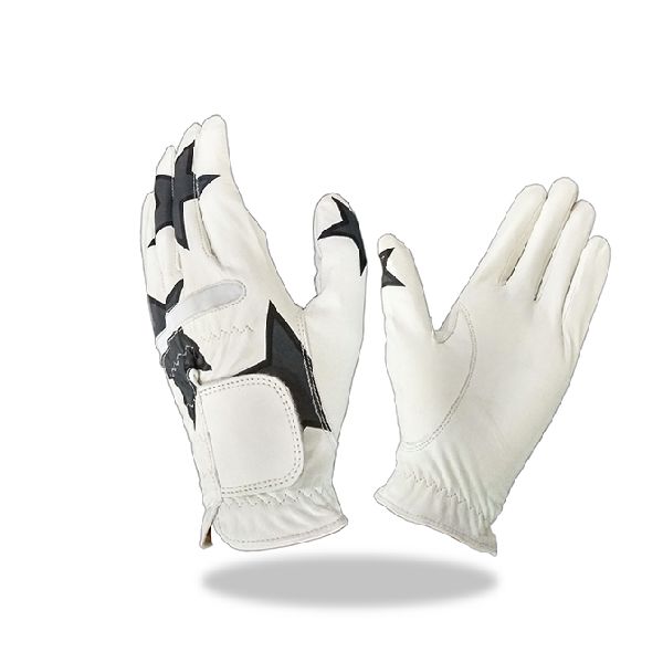 Leather Snow white Golf Gloves