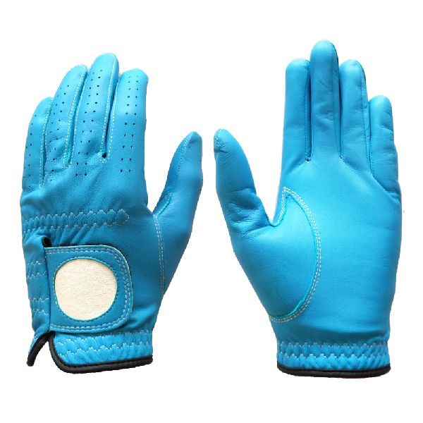Leather Sheep for Golf Gloves Color Blue