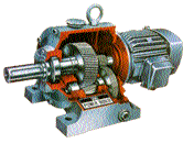 Helical in line geared motor