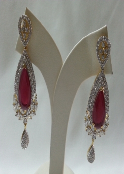 Cz fancy earring