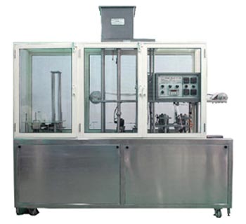 Automatic Glass Cup Filling and Foil Sealing Machine