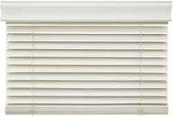 Plain Plastic Horizontal window blinds, Color : White