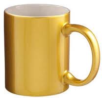 Plain Ceramic Golden Mug, Capacity : 100-200 Ml