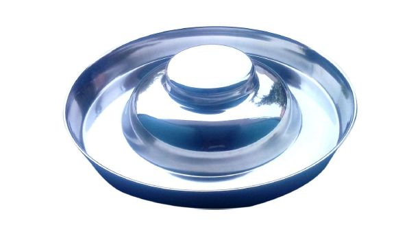 Puppy Flying Saucer Feeding Bowl, Color : Red