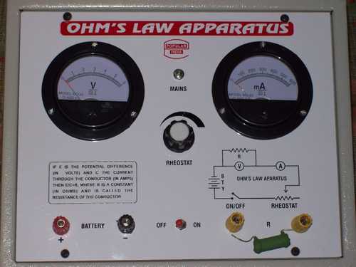 Manual Ohms Law Apparatus