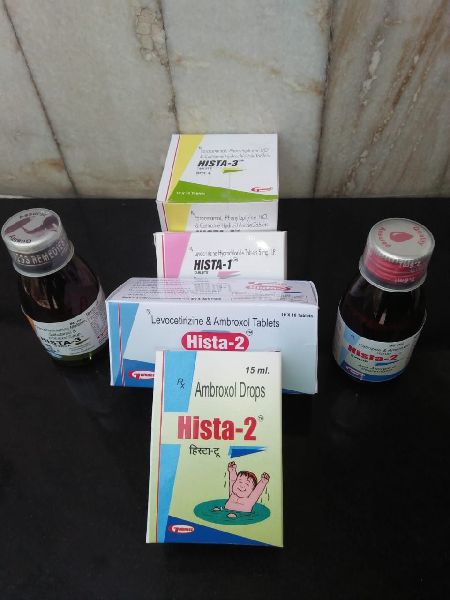 Levocetirizine Ambroxol Phenylephrine Syrup & Tablets, Packaging Type : Bottle