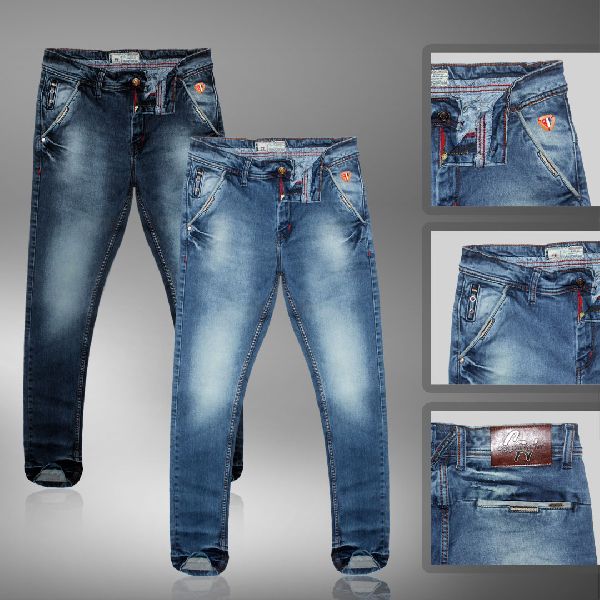 Mens Denim Jeans, for Anti Wrinkle, Anti-Shrink, Technics : Woven at ...
