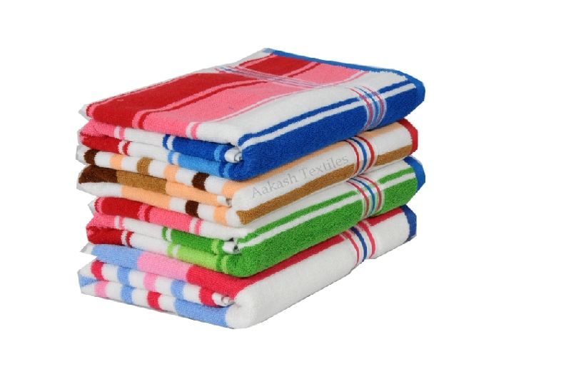  Cotton Striped Towels, for Mutipurpose, Feature : High Absorbant