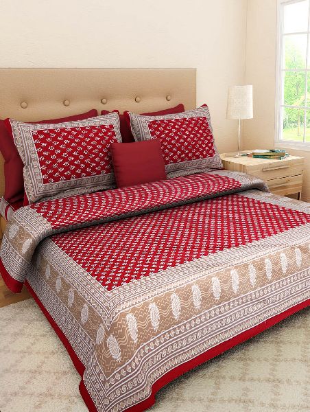 Maroon Colour Abstract PrintsBedsheetcotton Bedsheetjaipuri Bedsheet