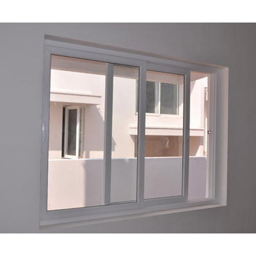 Home UPVC Sliding Window, Frame Color : White