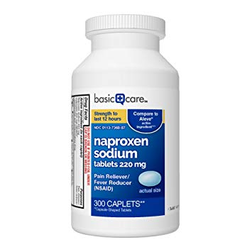 Basic Care Naproxen Sodium Tablets, 300 Count