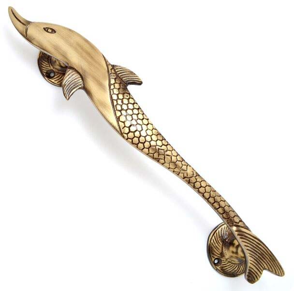 Brass Dolphin Door Handle