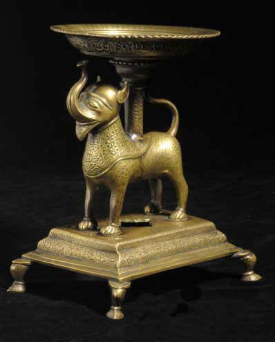 Brass Elephant Diya