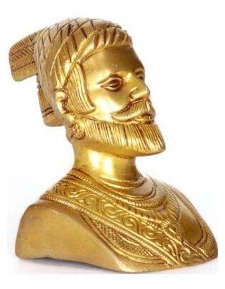 Brass Shivaji Statue