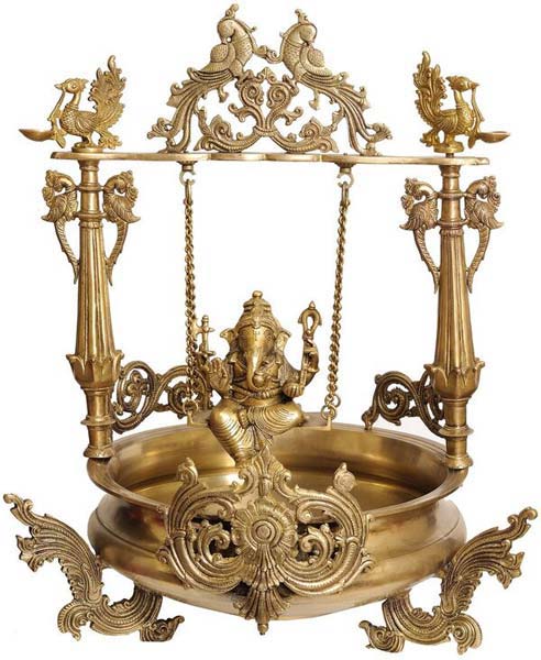 Brass Urli, for Decoration, Serving