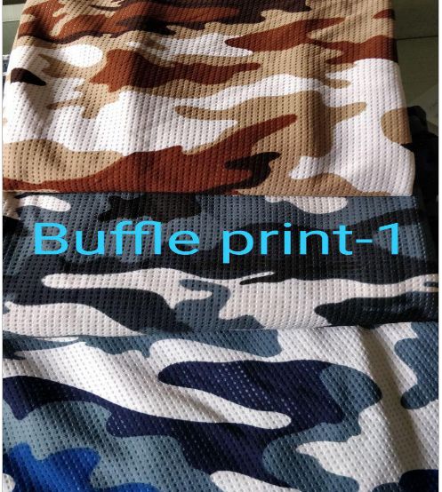 100 % Poly Baffle Print 1 Fabric, for Garments, Width : 58” Approx