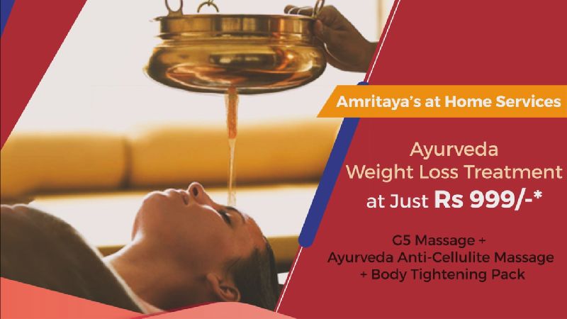 Now Get Amritayas Ayurveda Weight Loss treatment at Home at Rs 999