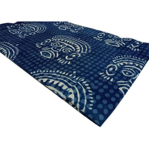 Veer Handicrafts Cotton Hand Block Printed Fabric, Width : 44-46 Inch