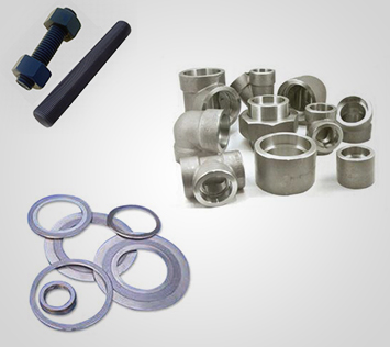 flanges, butt-welded and forged fittings