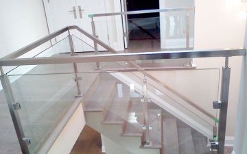 D Clamp Model Glass Handrails
