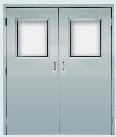 Clean room flush door