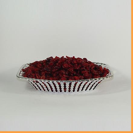 Cranberries sliced