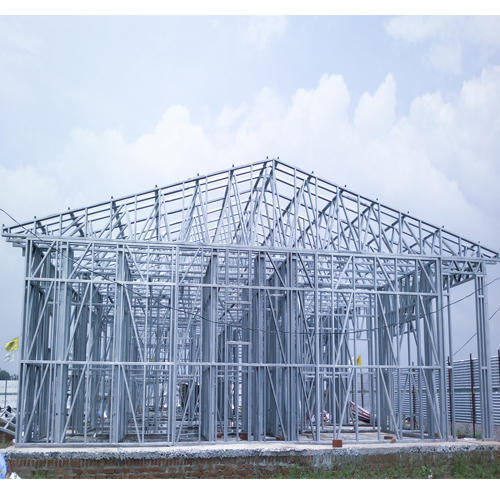 Steel Powder Coated Warehouse Prefabricated Structure