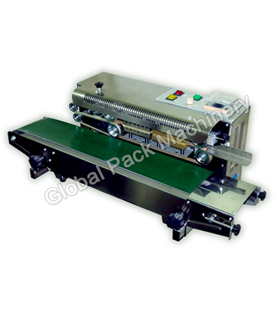 Horizontal Continuous Pouch Sealing machine, Power : 220 v