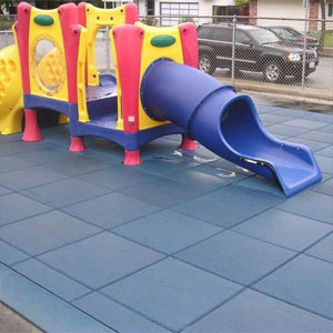 Play Area Rubber Flooring Tile, Size : 500 X 500 mm