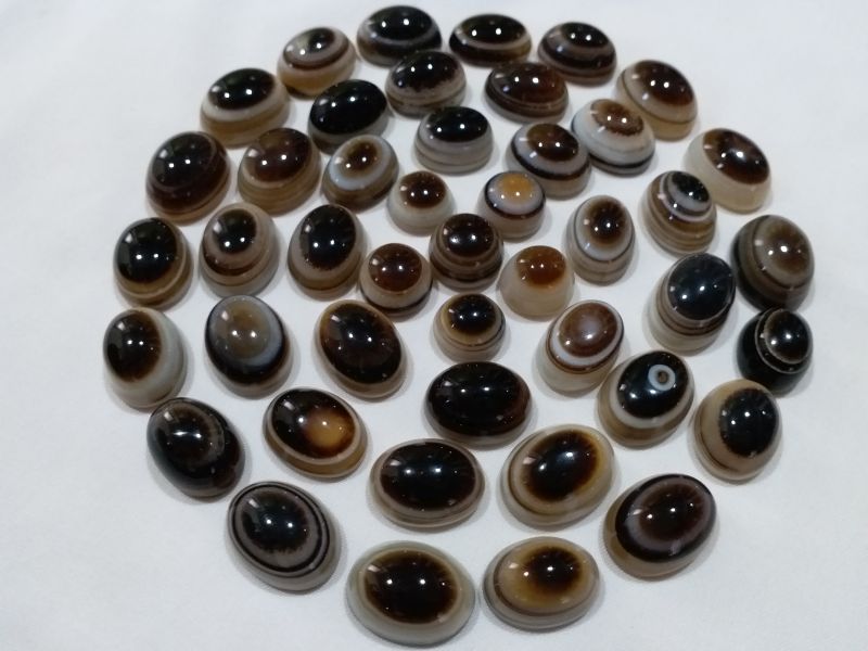 Oval Material Finishing Agate Ring Size Beads