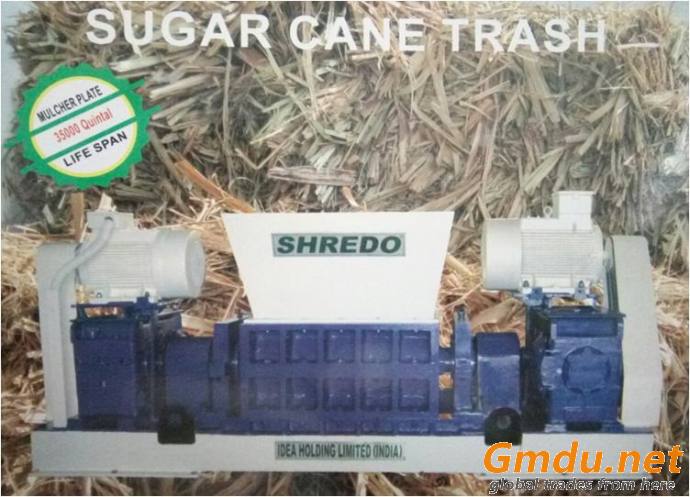 Sugarcane trash shredder machine, Color : Blue