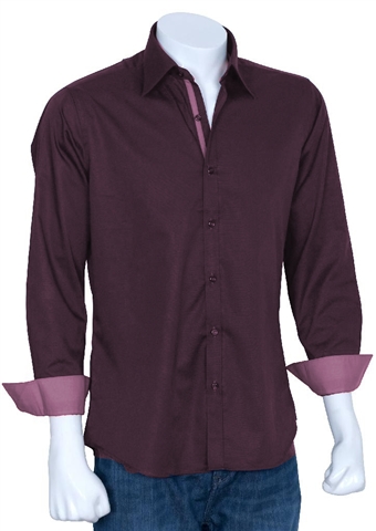 Purple Regular Fit Formal Shirt