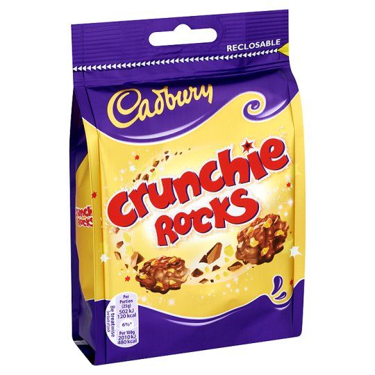 Cadbury Crunchie Rocks Chocolate Bag