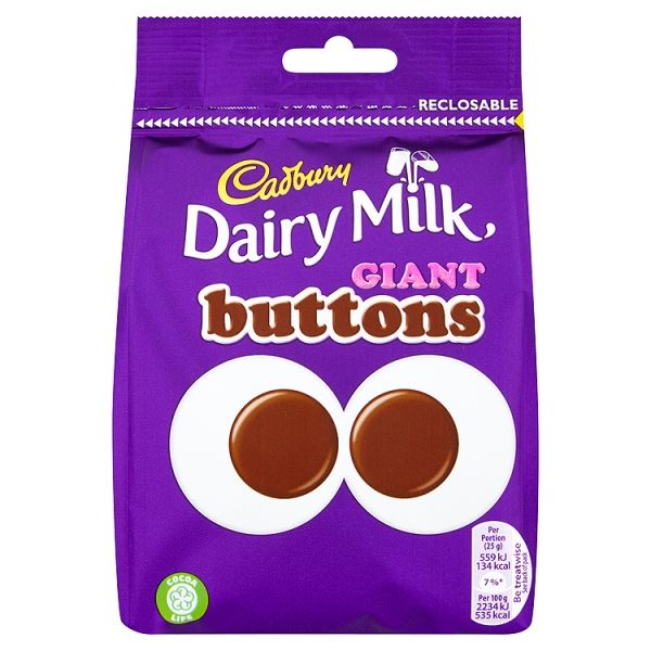 Cadbury Dairy Milk Giant Buttons 119 Gr