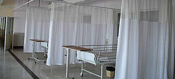 Hospital curtain track