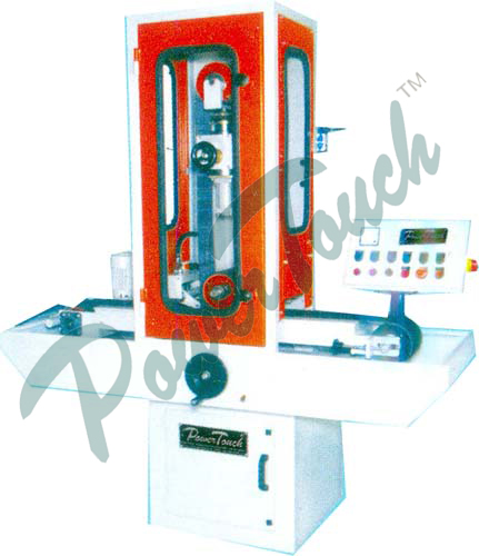 Conveyorised belt grinding machine