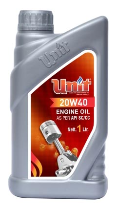 UNIT 20W40 Multi Grade Engine Oil (API SC/CC)