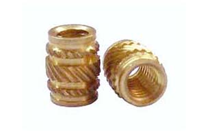 Brass Inserts Knurl Double Groove