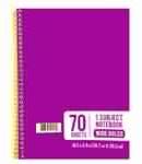 ONE SUBJECT WIDE RULED NOTE BOOK